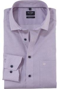 OLYMP Luxor Modern Fit Hemd rose, Bedruckt