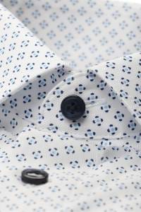 OLYMP Luxor Modern Fit Hemd weiss, Bedruckt