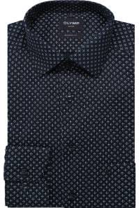 OLYMP Luxor Modern Fit Hemd marine, Bedruckt