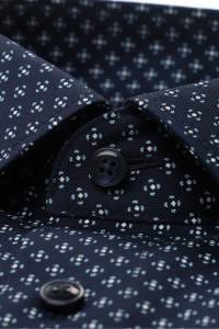 OLYMP Luxor Modern Fit Hemd marine, Bedruckt