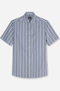 OLYMP Luxor Modern Fit Hemd blau, Gestreift