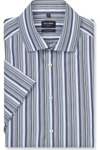 OLYMP Luxor Modern Fit Hemd blau, Gestreift