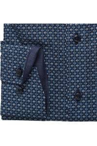 OLYMP Luxor Modern Fit Hemd marine, Gemustert