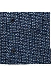 OLYMP Luxor Modern Fit Hemd marine, Gemustert
