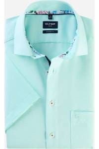 OLYMP Luxor Modern Fit Hemd mint, Einfarbig