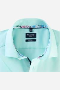 OLYMP Luxor Modern Fit Hemd mint, Einfarbig