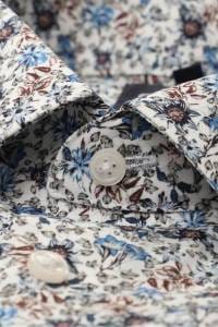 OLYMP Luxor Modern Fit Hemd weiss, Bedruckt