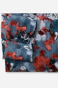 OLYMP Luxor Modern Fit Hemd rot, Gemustert