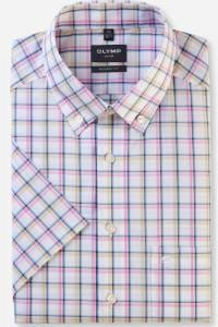 OLYMP Luxor Modern Fit Hemd pink, Kariert