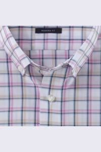 OLYMP Luxor Modern Fit Hemd pink, Kariert
