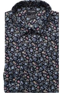 OLYMP Luxor Modern Fit Hemd marine, Blumen