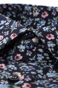 OLYMP Luxor Modern Fit Hemd marine, Blumen