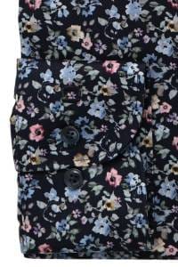 OLYMP Luxor Modern Fit Hemd marine, Blumen