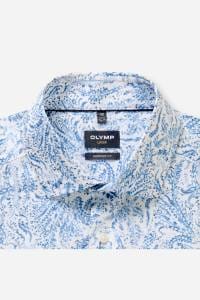 OLYMP Luxor Modern Fit Hemd bleu, Bedruckt
