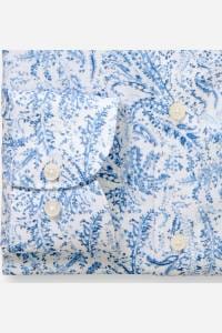 OLYMP Luxor Modern Fit Hemd bleu, Bedruckt