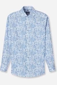 OLYMP Luxor Modern Fit Hemd bleu, Bedruckt