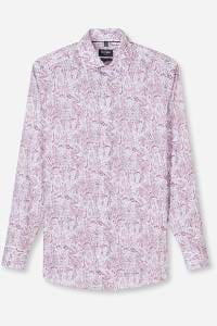 OLYMP Luxor Modern Fit Hemd rot, Bedruckt