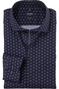 OLYMP Luxor Modern Fit Hemd marine, Bedruckt