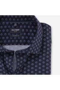 OLYMP Luxor Modern Fit Hemd marine, Bedruckt