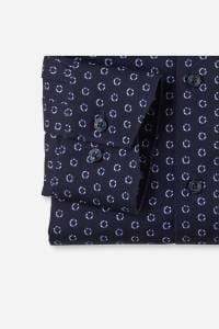 OLYMP Luxor Modern Fit Hemd marine, Bedruckt