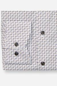 OLYMP Luxor Modern Fit Hemd weiss, Bedruckt