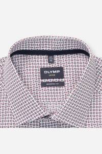 OLYMP Luxor Modern Fit Hemd chianti, Bedruckt