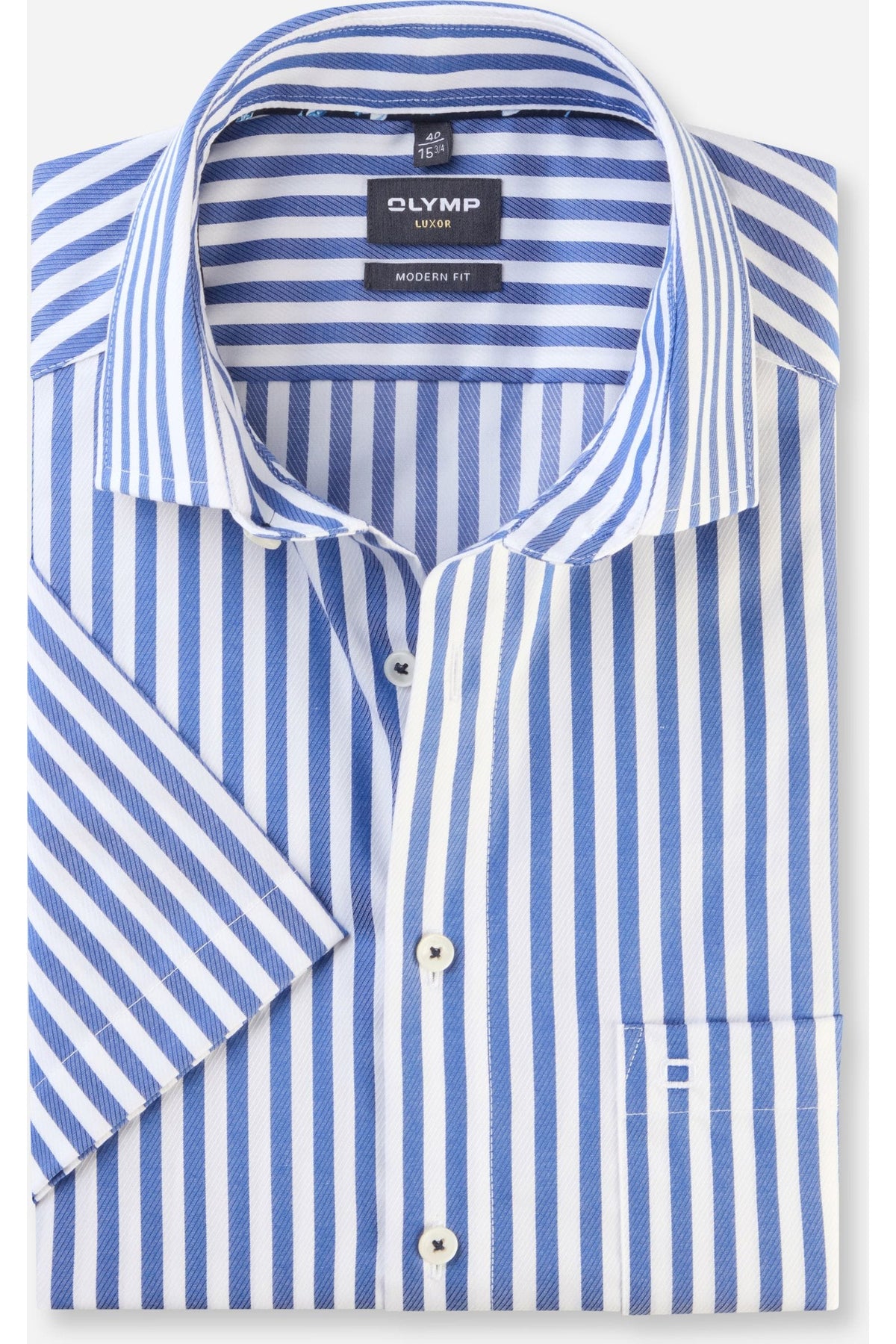 OLYMP Luxor Modern Fit Hemd royal, Gestreift