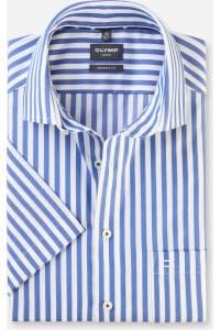 OLYMP Luxor Modern Fit Hemd royal, Gestreift