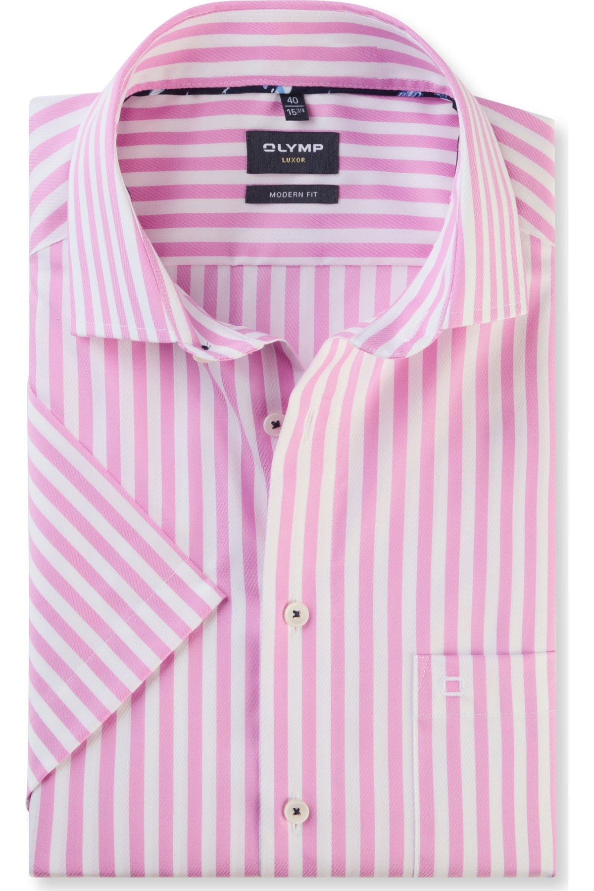 OLYMP Luxor Modern Fit Hemd pink, Gestreift