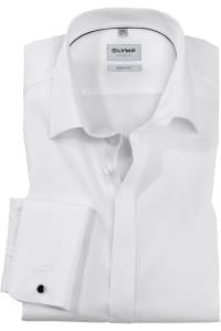 OLYMP Level Five Body Fit Hemd weiss, Einfarbig