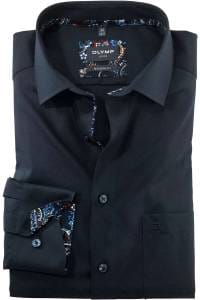 OLYMP Luxor Modern Fit Hemd navy, Einfarbig