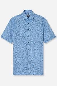 OLYMP Luxor Modern Fit Hemd bleu, Bedruckt