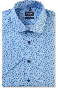 OLYMP Luxor Modern Fit Hemd bleu, Bedruckt