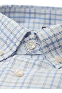 OLYMP Luxor Modern Fit Hemd blau, Kariert