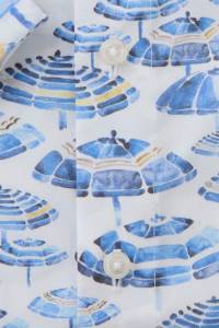 OLYMP Luxor Modern Fit Hemd blau, Bedruckt