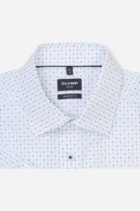 OLYMP Luxor Modern Fit Hemd weiss, Bedruckt