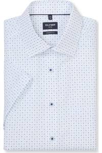 OLYMP Luxor Modern Fit Hemd weiss, Bedruckt