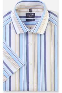 OLYMP Luxor Modern Fit Hemd blau, Gestreift