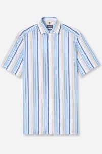 OLYMP Luxor Modern Fit Hemd blau, Gestreift