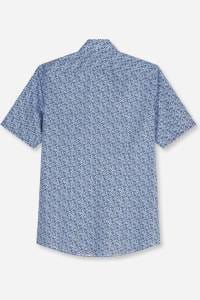 OLYMP Luxor Modern Fit Hemd marine, Bedruckt