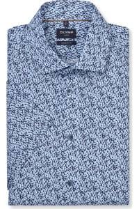 OLYMP Luxor Modern Fit Hemd marine, Bedruckt