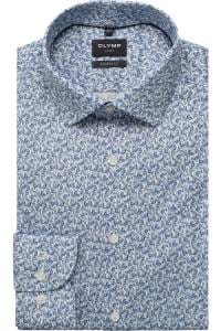 OLYMP Luxor Modern Fit Hemd blau, Bedruckt