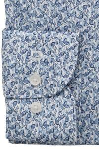 OLYMP Luxor Modern Fit Hemd blau, Bedruckt