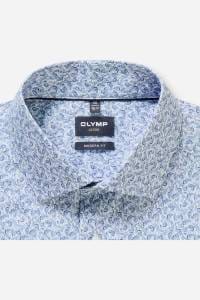 OLYMP Luxor Modern Fit Hemd blau, Bedruckt