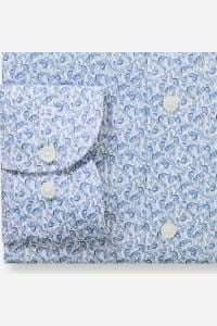 OLYMP Luxor Modern Fit Hemd blau, Bedruckt