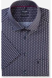OLYMP Luxor Modern Fit Hemd marine, Bedruckt