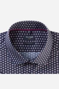 OLYMP Luxor Modern Fit Hemd marine, Bedruckt