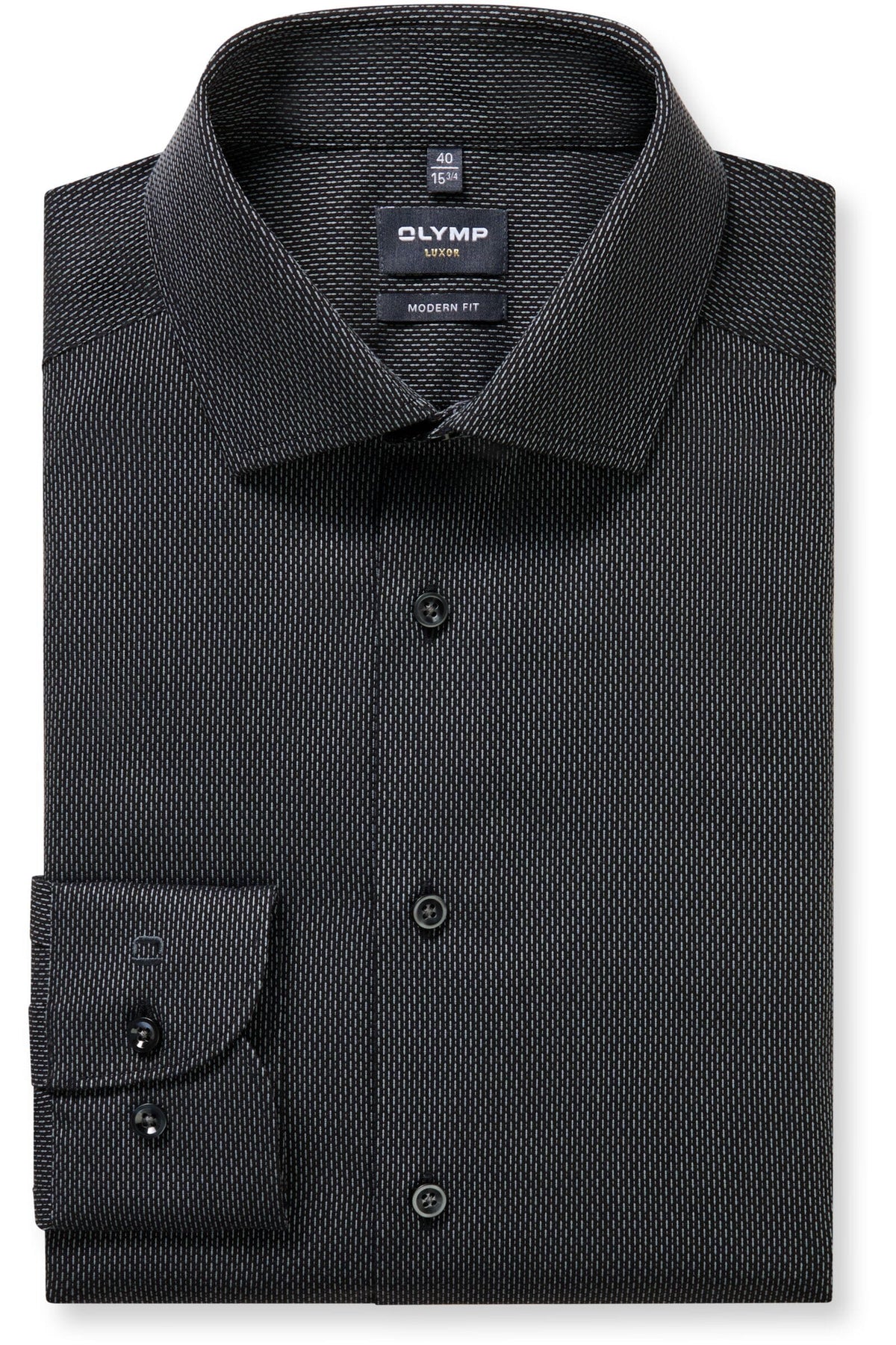 OLYMP Luxor Modern Fit Hemd silbergrau, Faux-uni