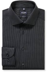 OLYMP Luxor Modern Fit Hemd silbergrau, Faux-uni