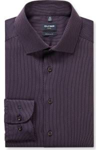 OLYMP Luxor Modern Fit Hemd violett, Faux-uni